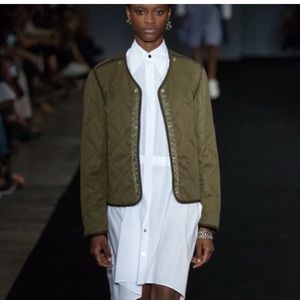 Rag & Bone Liner Quilted Slub Cotton Canvas Jacket